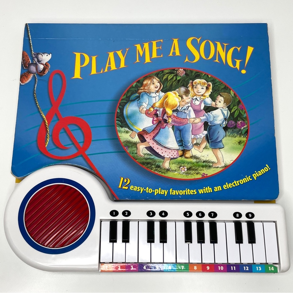 Play Me A Song! Hard Cover Book with Piano Keyboard